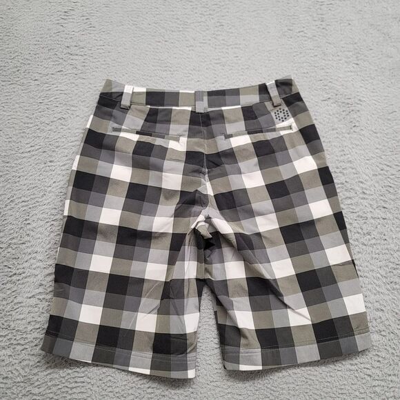 PUMA‎ Shorts Mens 30 Gray Boardshorts Plaid Casual Outdoors Lightweight Beach - Picture 3 of 12